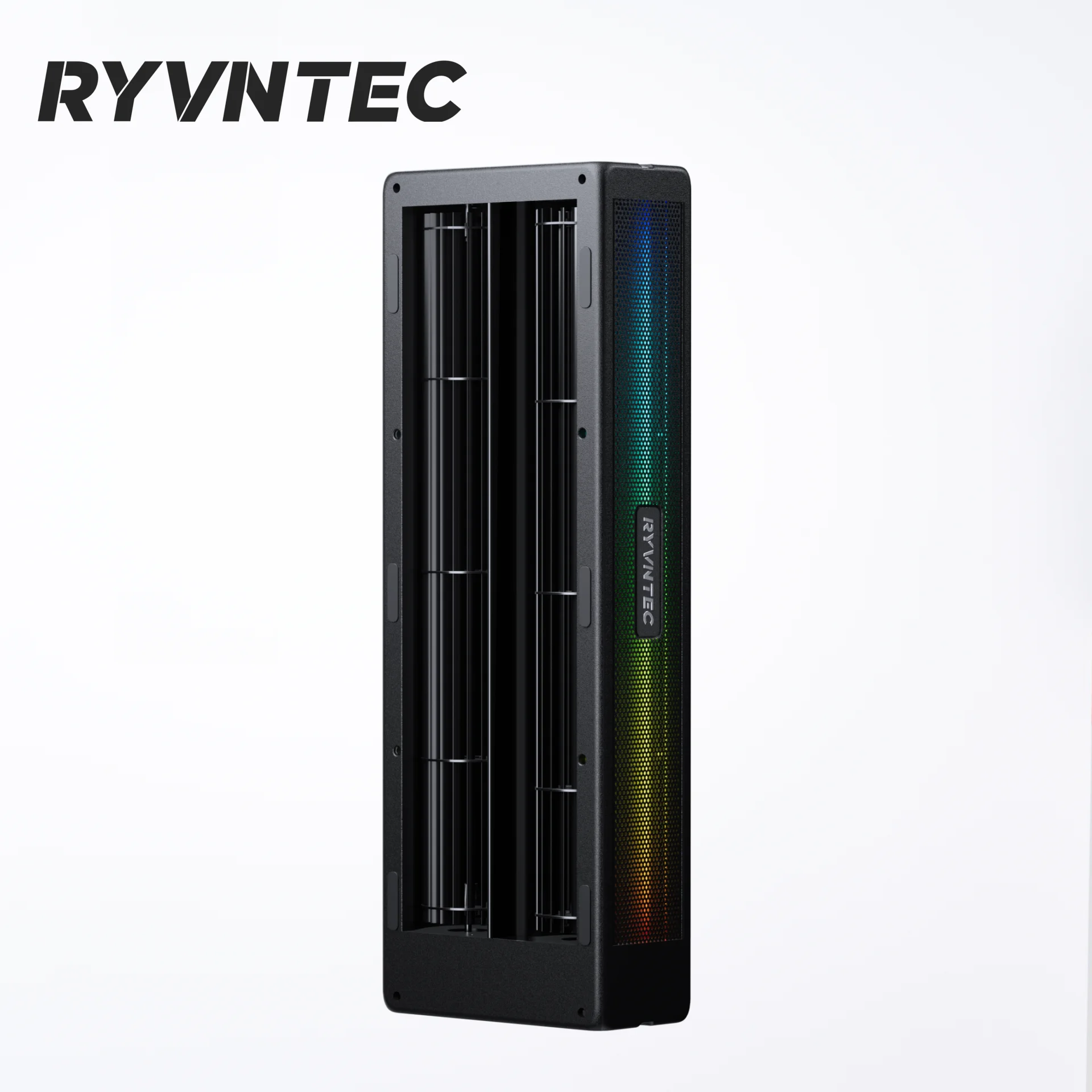 RYVNTEC AirJet360 Throughflow/Crossflow Workstation Server Computer Case Fan PWM Air Cooling/ARGB Light Sync/3000RPM
