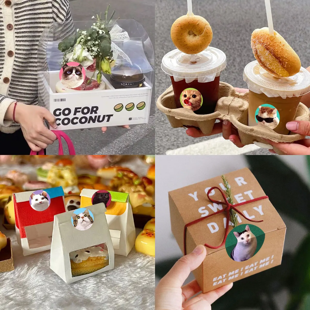 250pcs Cartoon Meme Cat Stickers For School Reward Stickers Classroom Decor Encouragement Sticker For Student Teacher