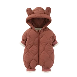 Jumpsuit Hooded Snowsuit Newborns Boys Girls Romper Coat Clothes for Infant