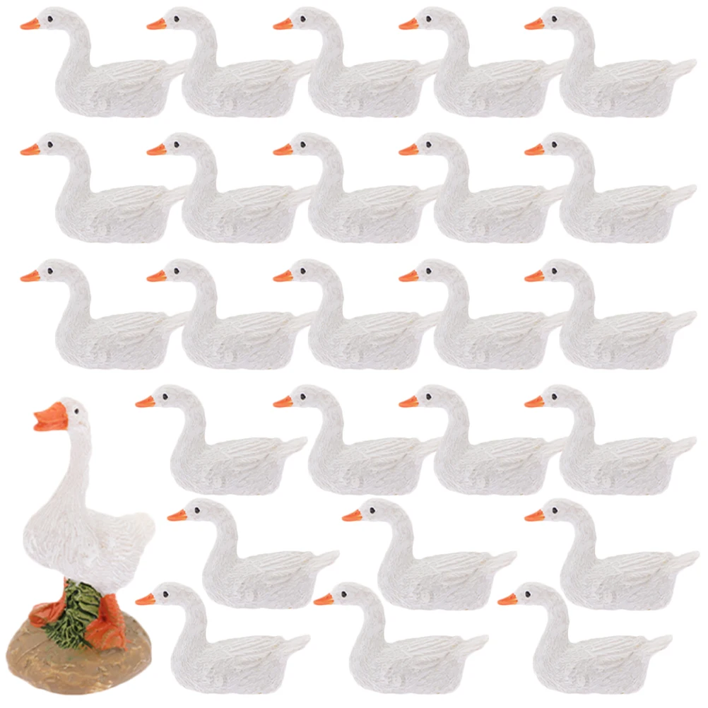 

26 шт. украшение в виде утенка, фигурки животных, очаровательная мини-фигурка, милые маленькие утки, статуя, миниатюры, садовая смола для поделок
