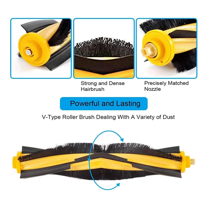 LITE-Acessórios para ECOVACS Deebot OZMO 920, 950, T5, T8, T8 AIVI, T8 Pure, T9, T9 Robô Aspirador de pó sobressalente