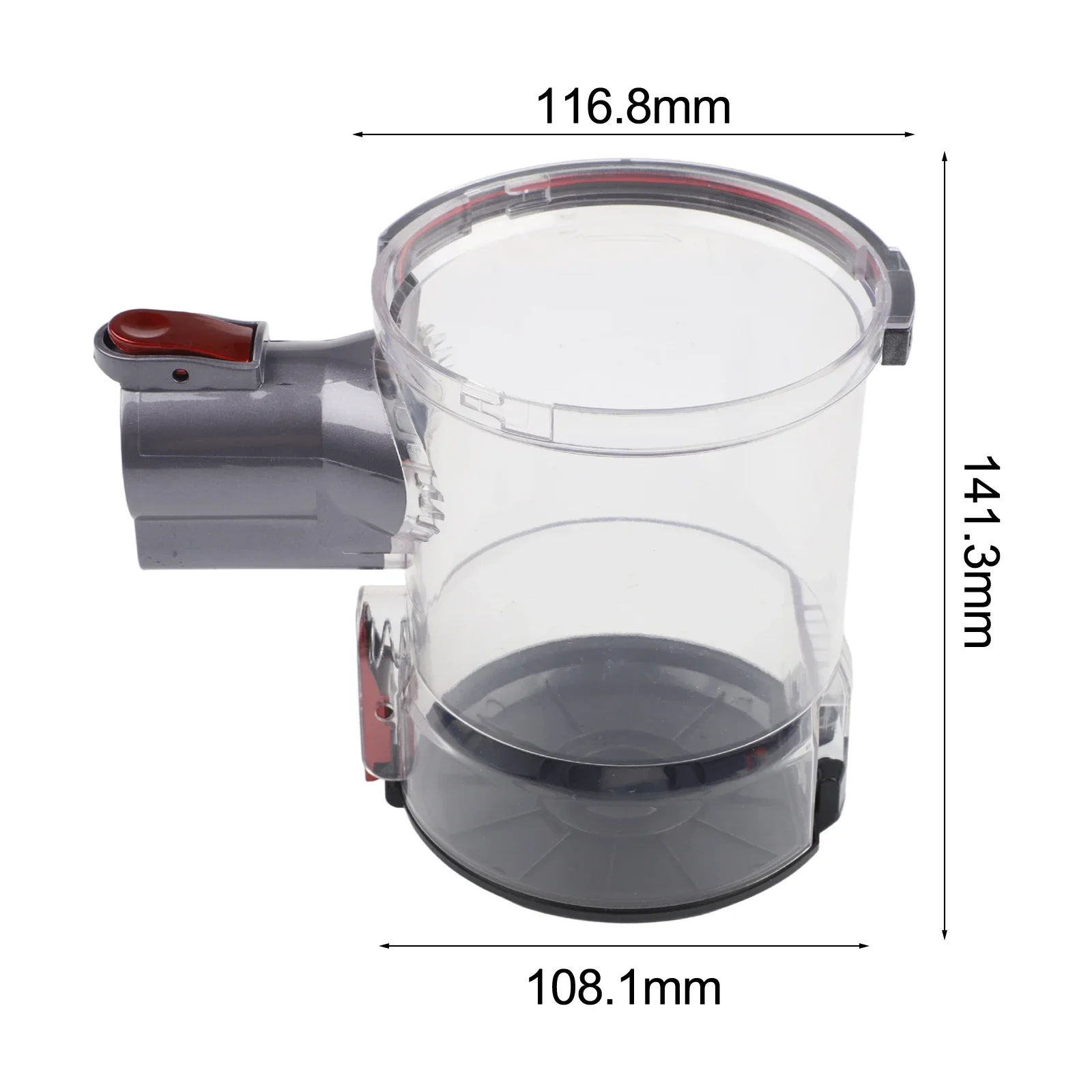Replacement Dust Container for YTWO 10 KPa150W Cordless Handheld Vacuum Cleaners Prevents Dust Release During Emptying