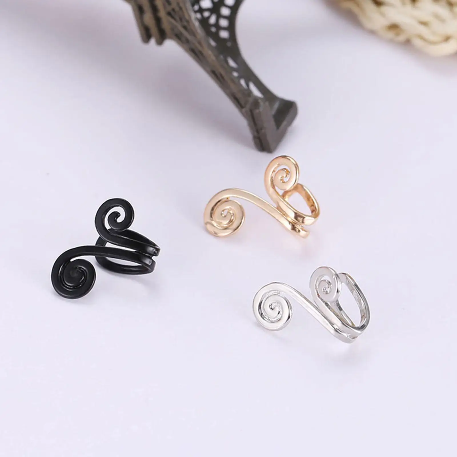 2pcs Non-piercing Shiatsu Slimming Earrings Weight Lose Slimming Auricular Therapy Slim Ear Clip Fat Burning Health Jewelry