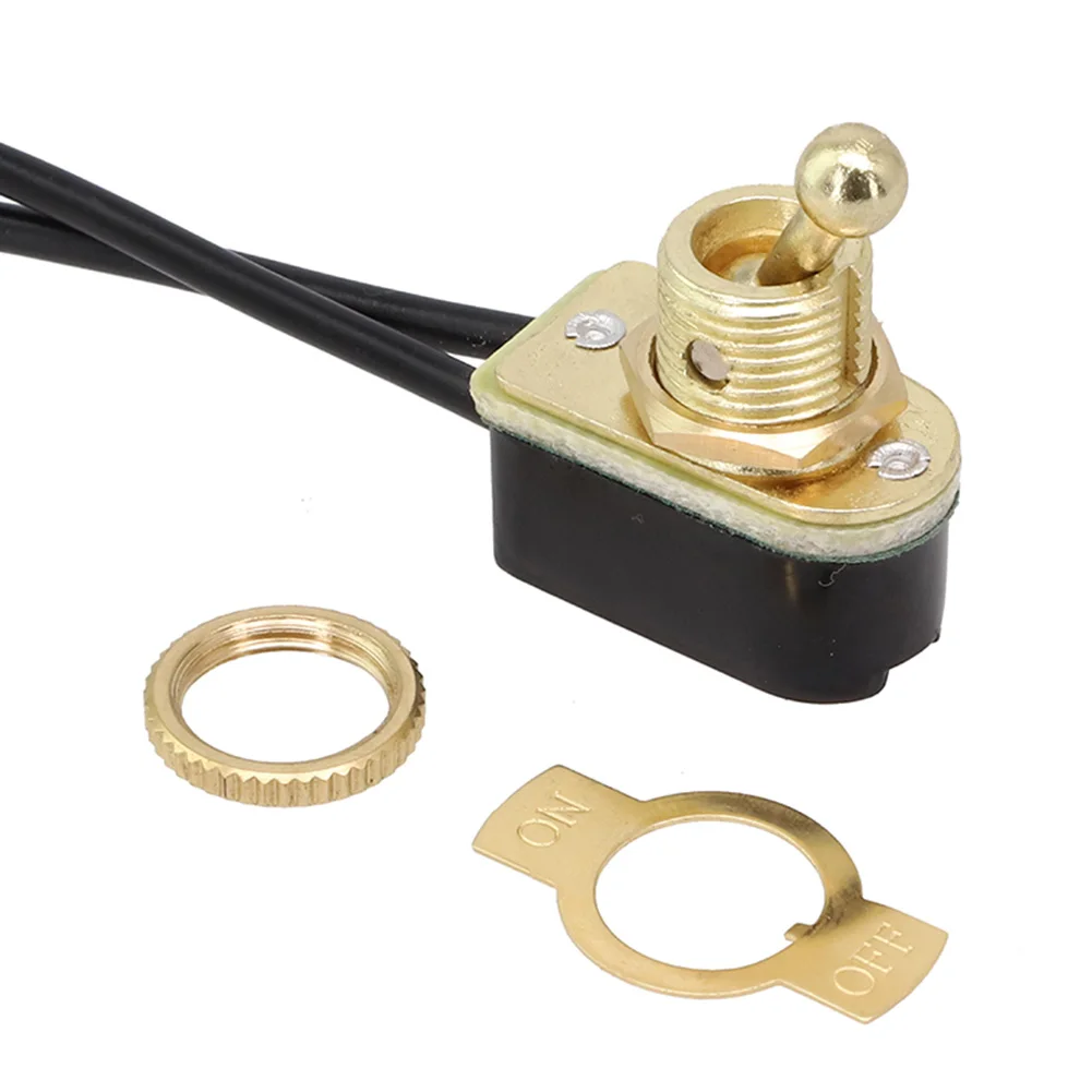 Pre Wired SPST Rocker Switch 250V 6A for Electronic Appliances 1NC+1NO On Off Control 10000 Cycle Durability Rating