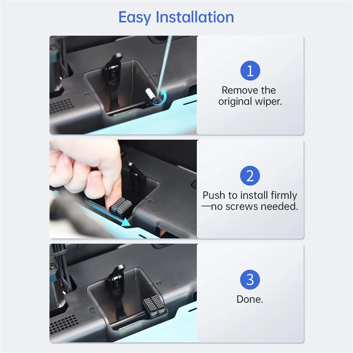 SCLS  Panda Brush Nozzle Wiper Print Head Cleaner Silicone Brush Mounted Scrubber for P1P, P1S, X1C, X1E 1Pcs