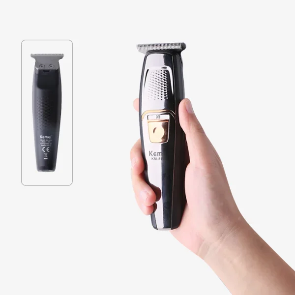 Kemei Km-8602 Led Screen Steel Cutter Head Hair Clipper Men Strong Power ricaricabile Professional Electric Trimmer Enchen