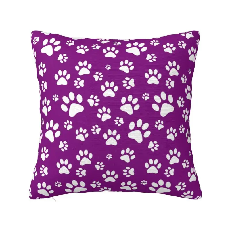 

Pet Dog Paw Pattern Throw Pillow Covers Bedroom Decoration Animal Footprint Cushions Cover For Sofa Square Polyester Pillowcase