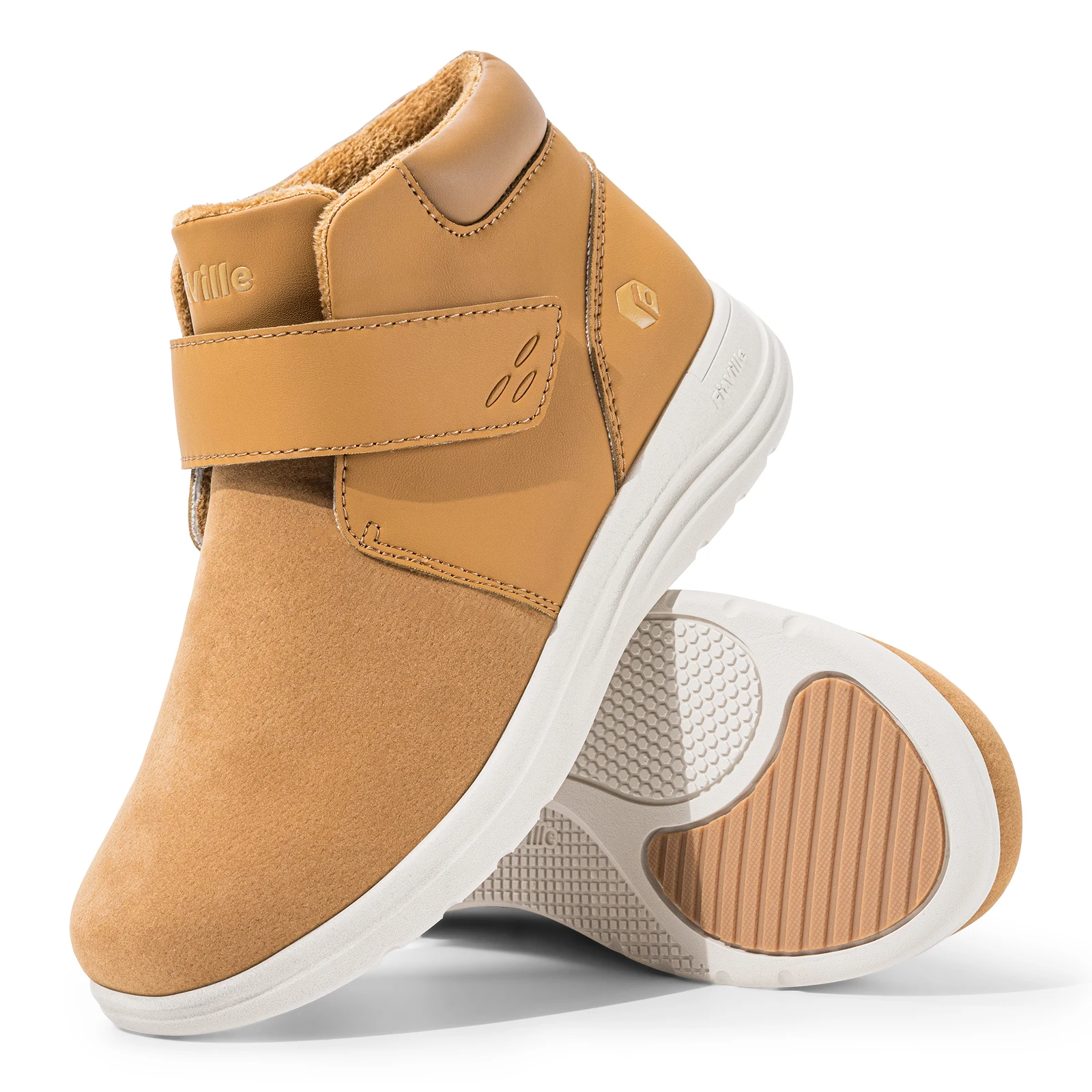 

FitVille Women'S Winter Boots Wide Fit Snow Boots With Warm Lining Waterproof Short Shaft Slip-On Non-Slip Outer Wear Women Shoe