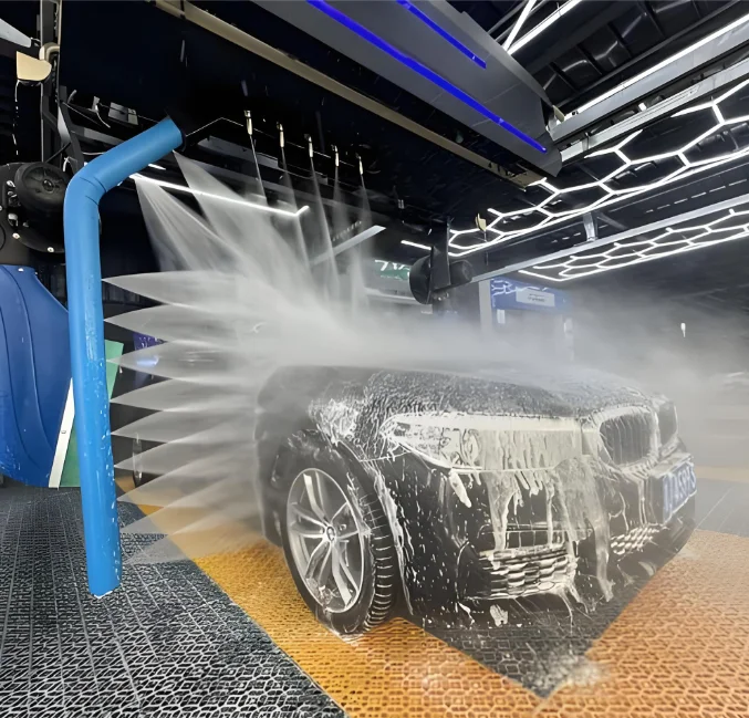 Professional Intelligent Touchless Automatic Car Wash Machine LED Screen Voice Prompt System Electric Source for Carwash Labs