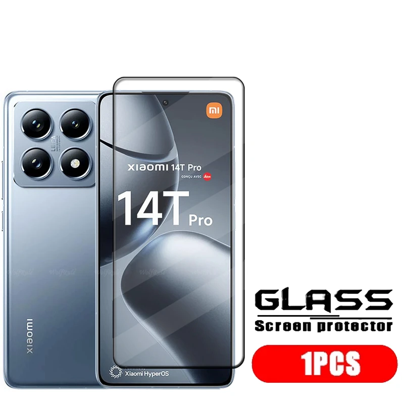 1/2/3/4pcs Voll deckglas für Xiaomi 14t Pro Glas Xiaomi Mi 14t Pro Displays chutz folie voll 9h HD gehärtetes Glas Xiaomi 14t Pro