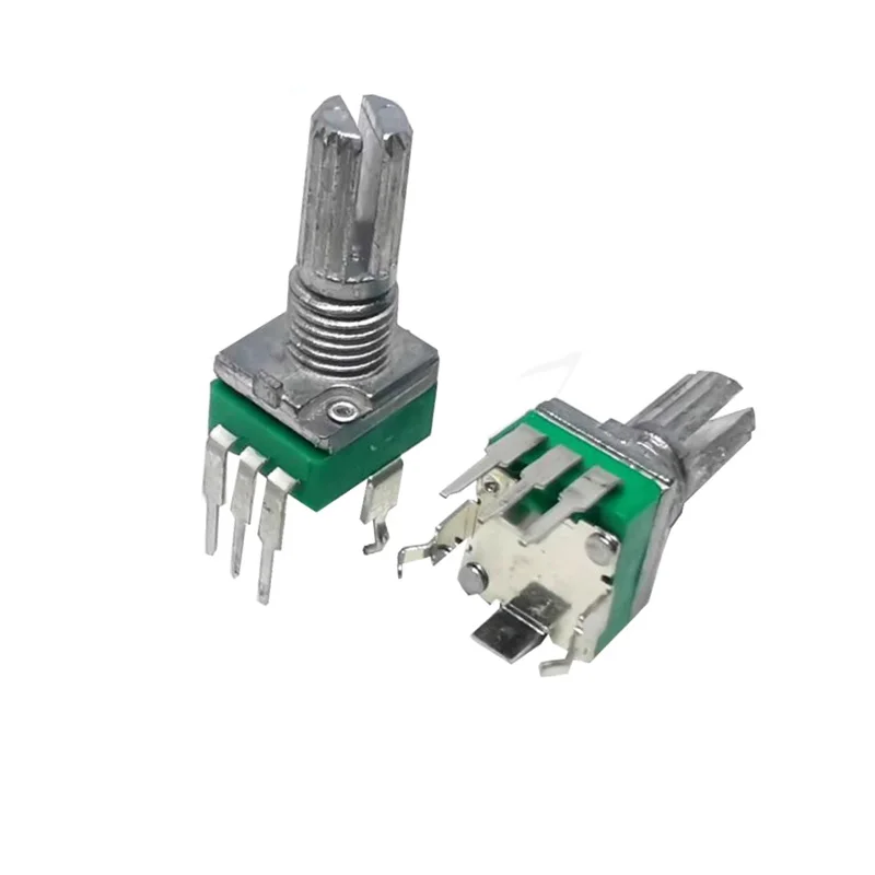 5PCS Potenziometro di precisione R09 Tipo 097 Piede piegato verticale Collegamento singolo B502 B103 B503 B104K B504 15 scanalature