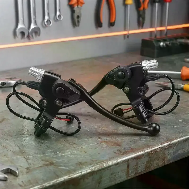 

Ultralight Bicycle BMX Brake Handle Electric Bike Cycling Brake Levers V/Disc Brake Handle With Wire Power-off Switch Accessor