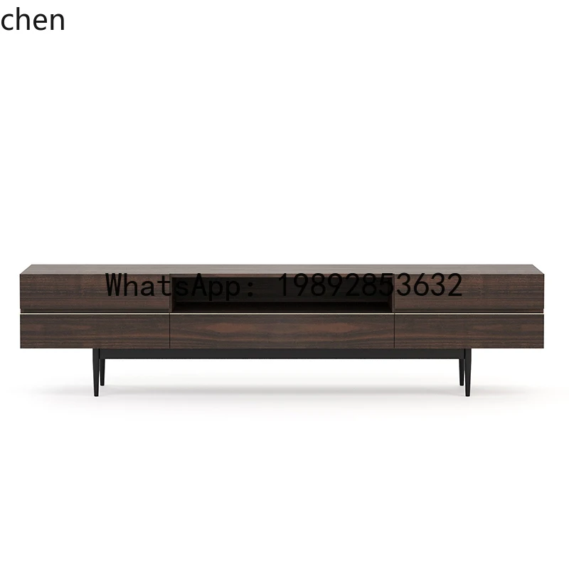 new minimalist smoked TV cabinet modern minimalist living room home high-footed locker