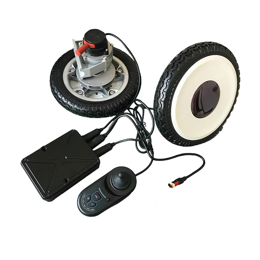 24v motor drive smart robot real wheel 500w bldc electric robot motor and joystick controller for medical robot machine