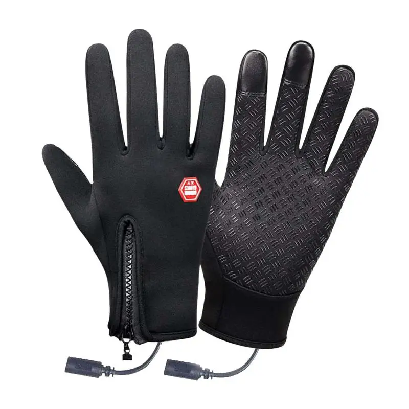 Heated Cycling Gloves Rechargeable USB Gloves Touchscreen Heated Mittens Warm Heating Gloves Portable Heated Gloves For Women