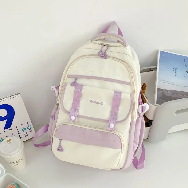 New style backpack multi-layer schoolbag elementary school students middle school light large capacity backpack