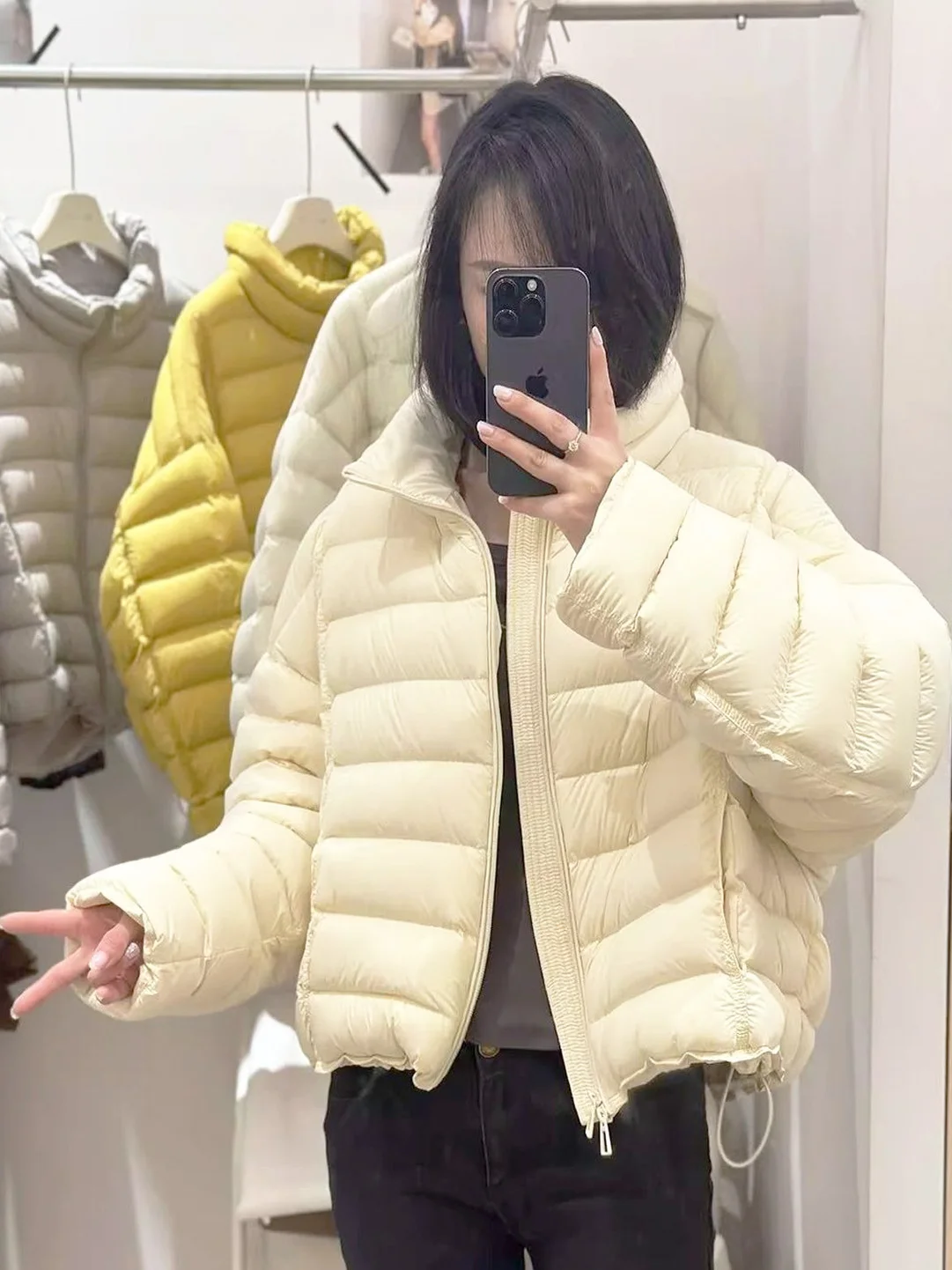 

Winter Thickened Casual Pure Color Stand Collar Ribbed Cotton Jacket Women's Fashion Anti-aging All-match Outerwear Trendy