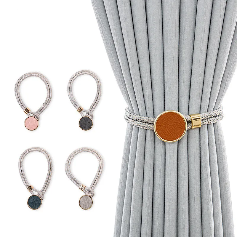 2 Stuks Eenvoudige Stijl Gordijnhouder Touw Gevlochten Satijnen Touw Gordijn Stropdas Backs Holdbacks Gordijnband Gordijn Accessoires