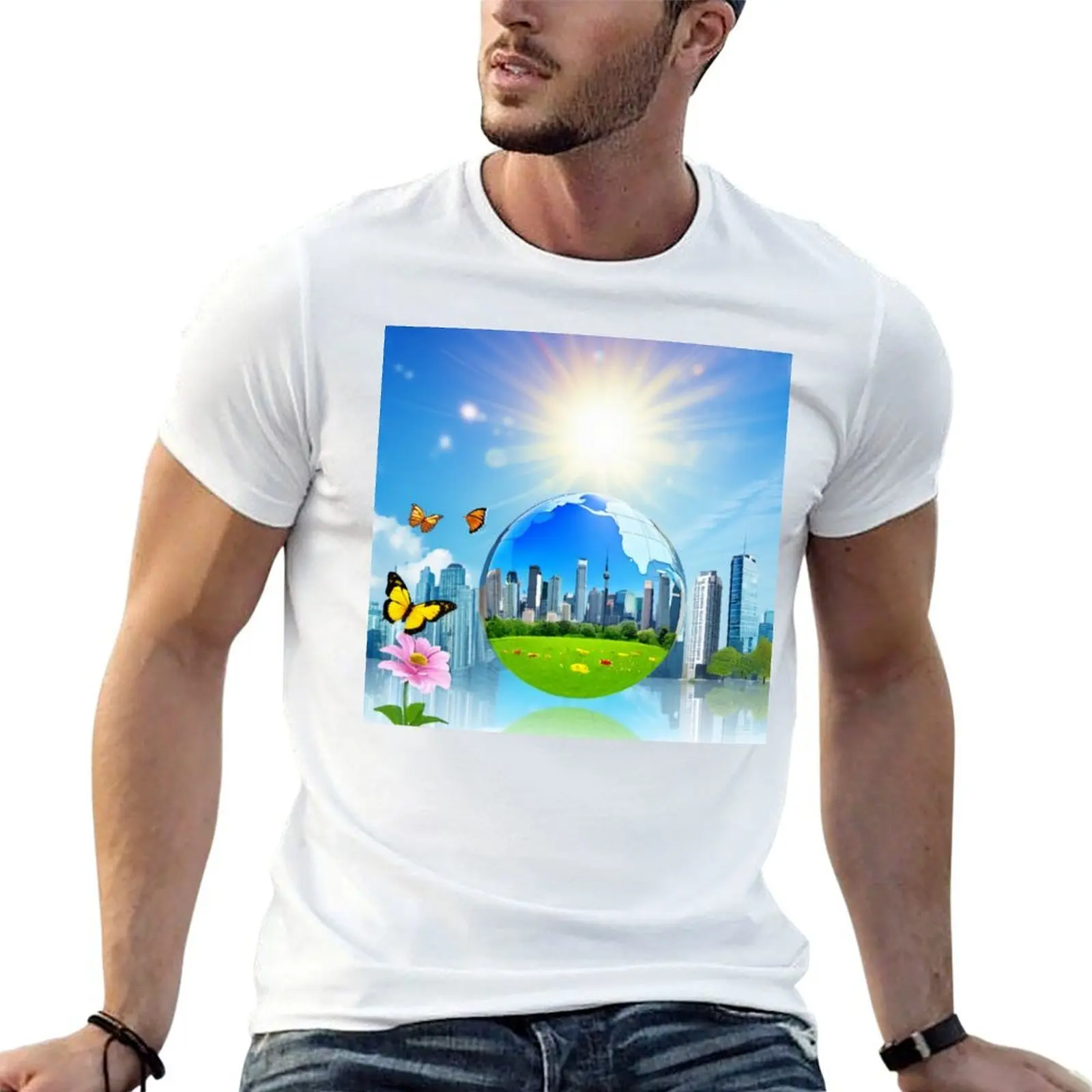 frutiger cities T-Shirt graphic t shirts for man t shirts for man pack white T-Shirt