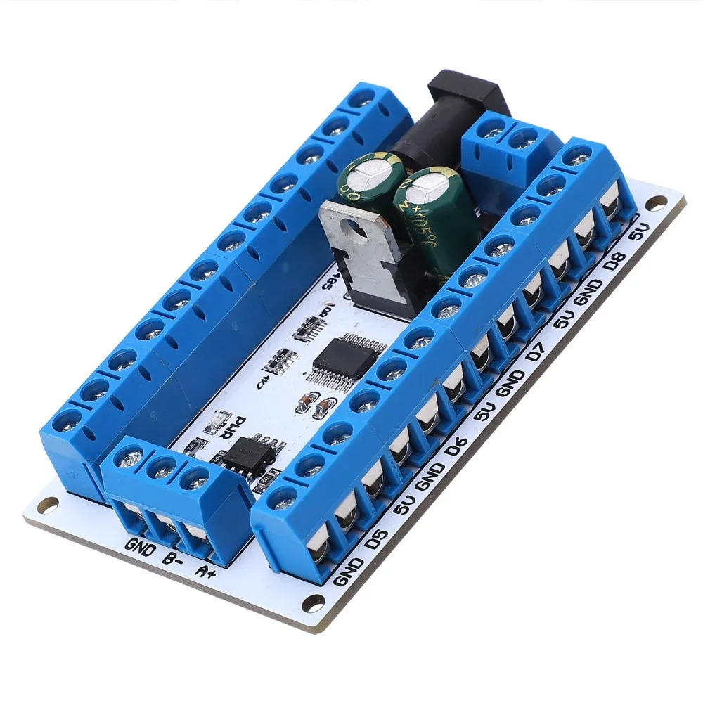 DC6-24V RS485 Sensor Module DS18B20 8-Channel Digital R4DCB08 Board 8-13MA Temperature Sensor Module HVAC Systems