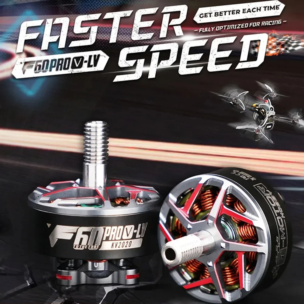 T-MOTOR F60 PRO V-LV Brushless Motor 1950KV/2020KV 5inch 5-6S Drone Motor Compatible T5146/T5147 Prop For RC FPV Racing Drone