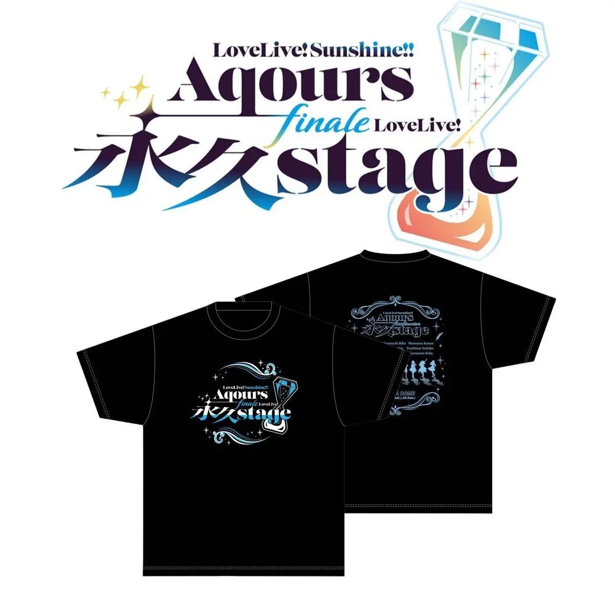LoveLive! Sunshine Series T-shirt Men Women's Clothing Summer Tops Black Short Sleeve Tee Print T-shirts Men's Clothes