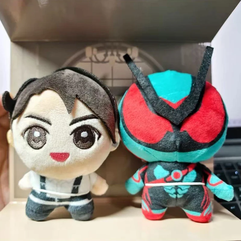 本物のバンダイコードナンバーセブン仮面ライダー-zzz-人形セットキーホルダーアニメ-zeztz-wanjin-mo-おもちゃバッグアクセサリー-10-センチメートル