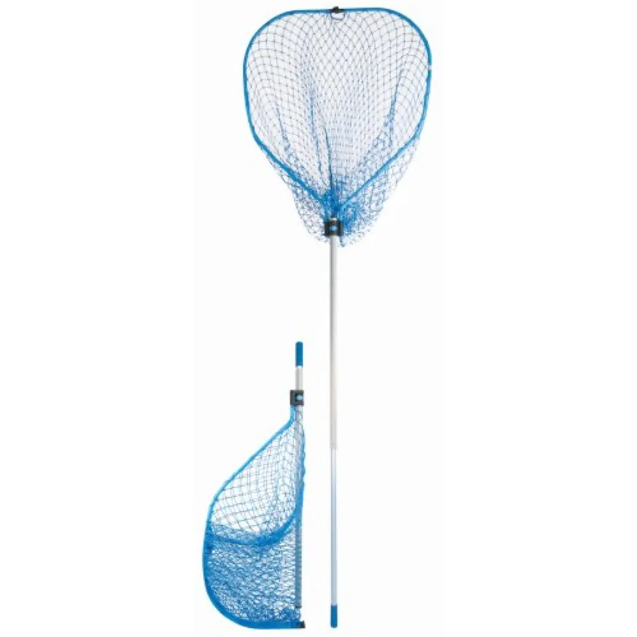 

Saltwater Series Precision Landing Net in Silver/Blue for Fishing with Durable Material and Enhanced Grip