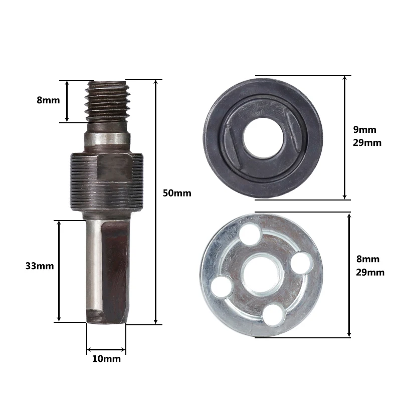 Imagem -04 - Xcan-conversão de Broca Elétrica Rebarbadora Biela para Disco de Corte Roda de Polimento Metais Handle Holder Adapter 10 mm