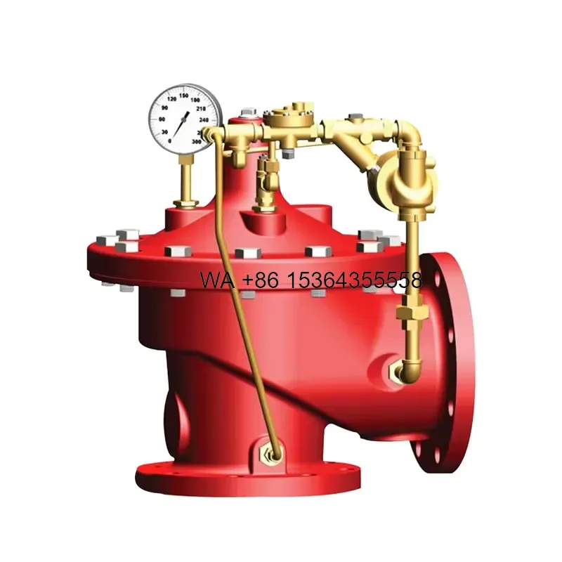 Wmwmnu for Ductile Iron Pressure Relief Valve 3 4 6 8 Inch Flange Ends FM ULC Approved Fire Control System Water Supply