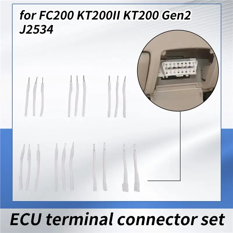 19Pcs ECU Pins Gear Box TCU Pins Car ECU Connect Pins For FC200 KT200II KT200 Gen2 Bench Cable Pin Adapter Whole-A08Q