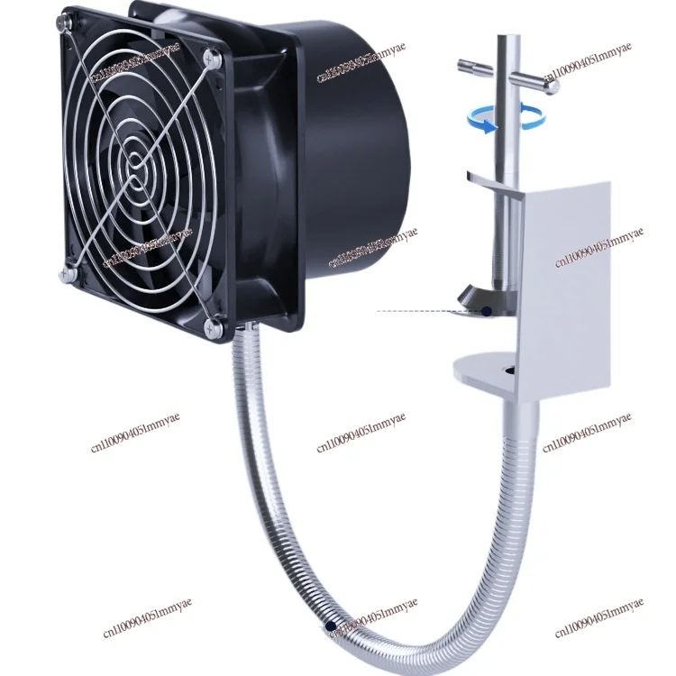 Industrial smoking instrument Solder exhaust fan Small with bracket Dual-purpose suction and blowing