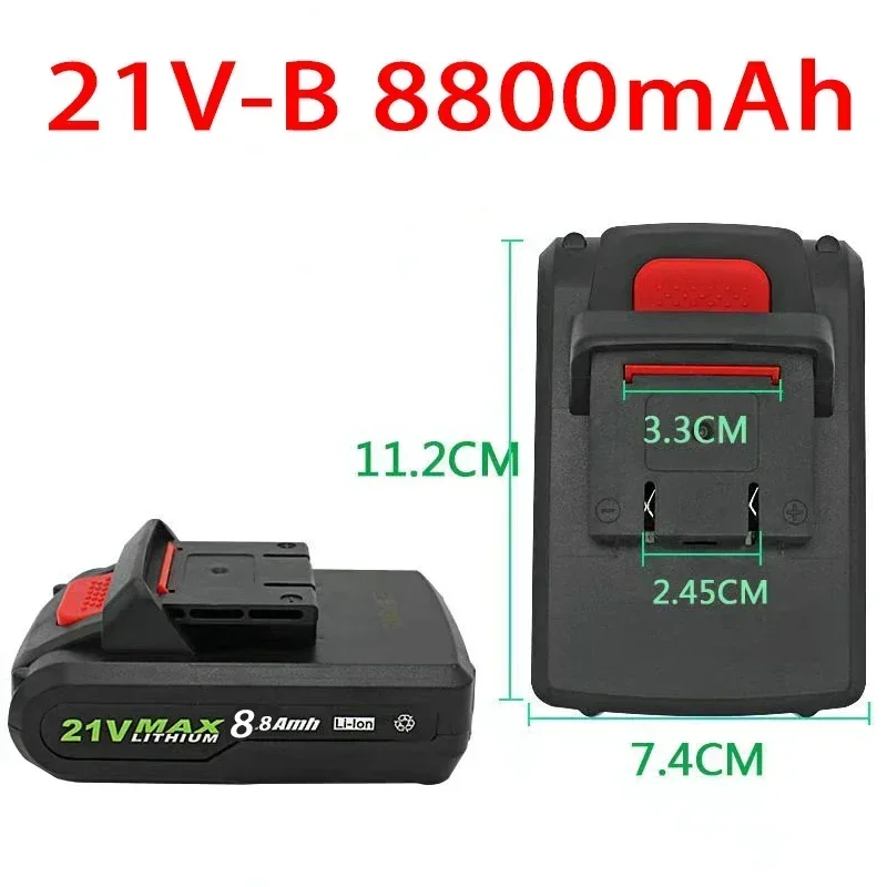 Nová elektrická vrtačka 21V 36V 9800mAh dobíjecí lithiová baterie, elektrický šroubovák, elektrická vrtačka, lithium-iontová baterie - náhled 3