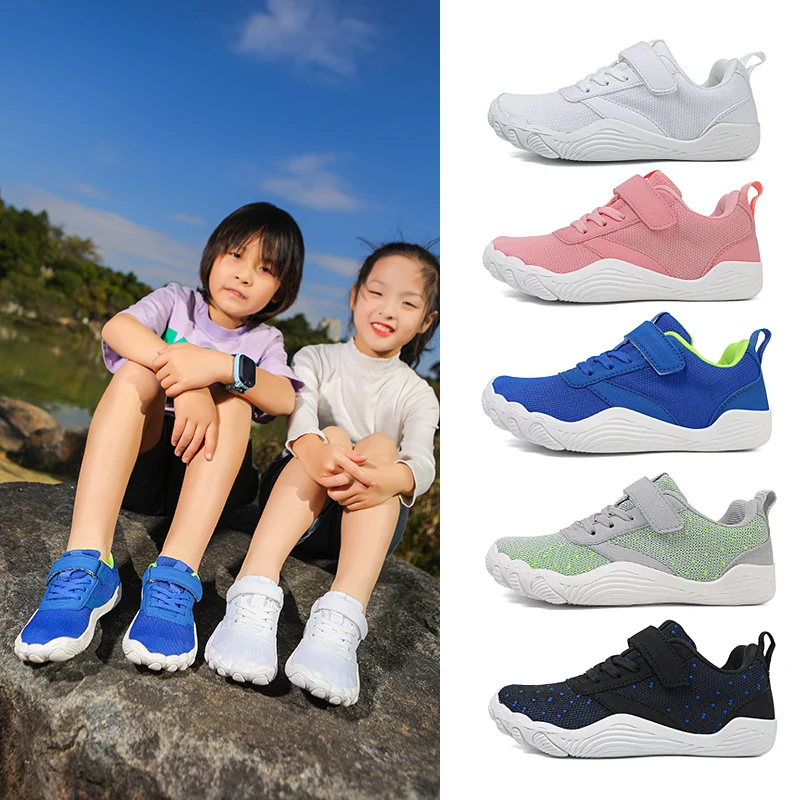 

Toddler/Little/Big Kids Wide Barefoot Shoes Boys Girls Minimalist Sneakers Lightweight Non Slip Narutal Children Walking Shoes