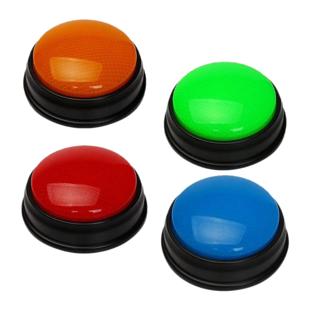 퀴즈용 링 게임 답변 버저 조명 및 사운드 퀴즈 그릇 4개