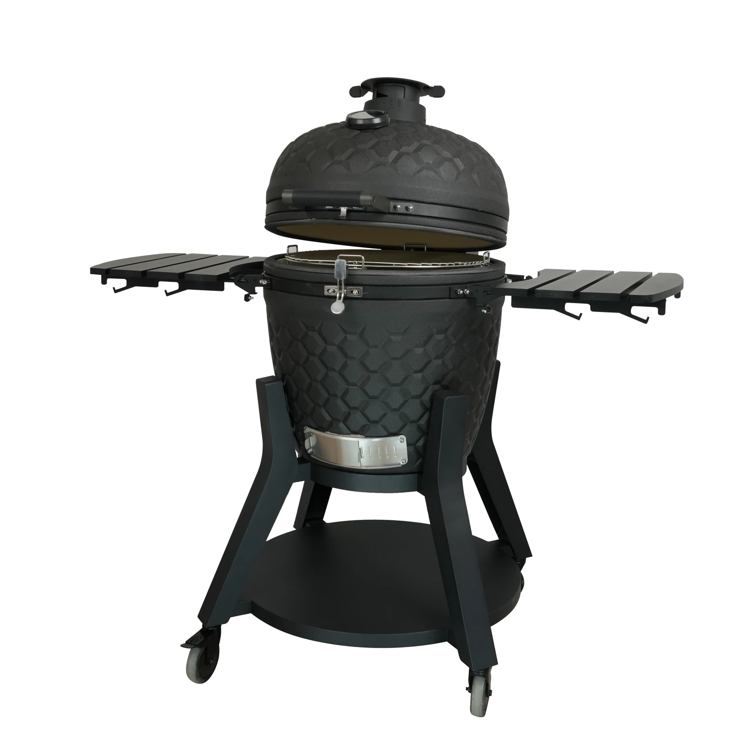 OEM Ceramic Kamado Grill 22inch Asador Barbacoa Outdoor Large Barbecue with Automatic Shut-Off for 3-5 People