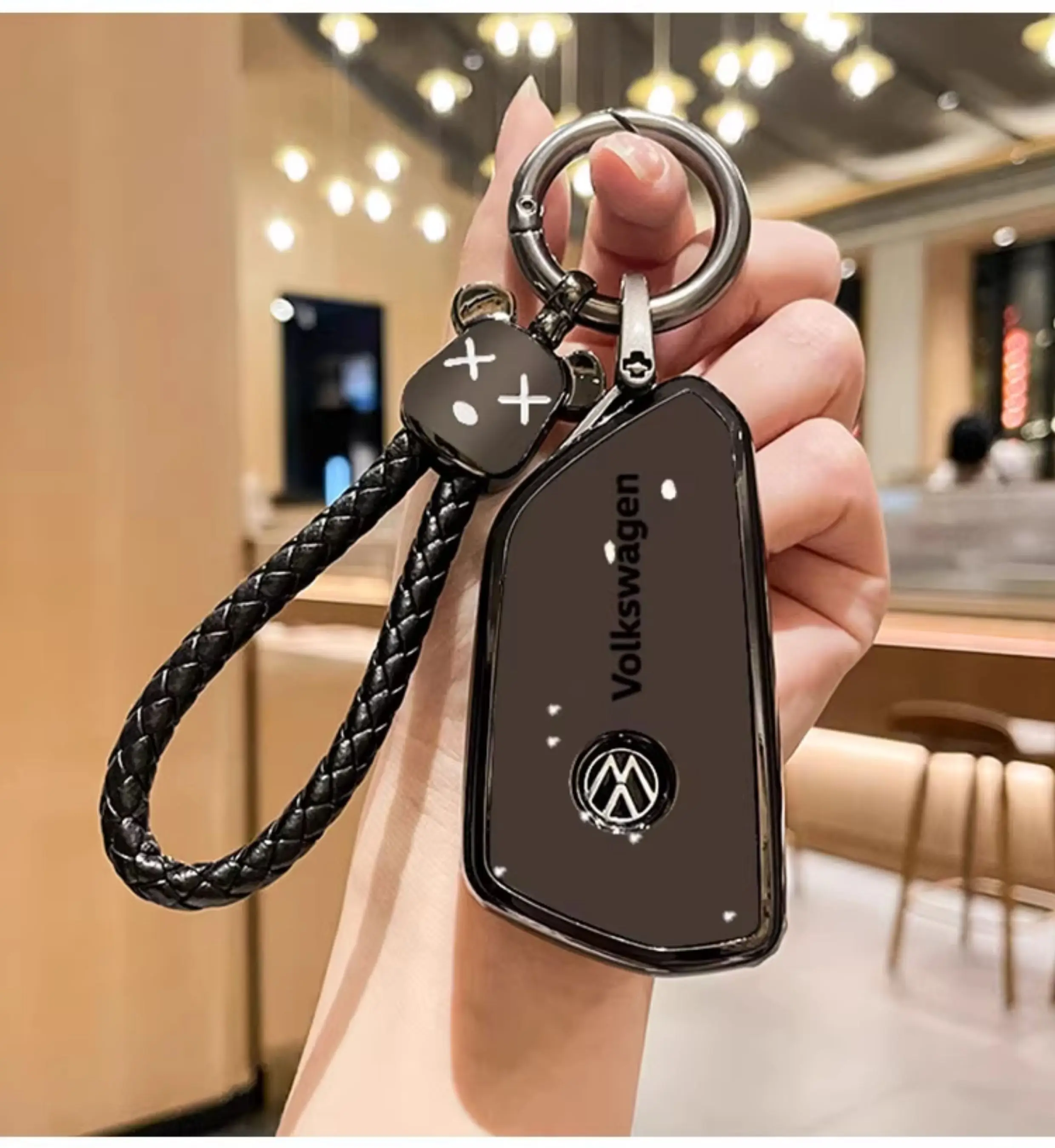 حافظة مفاتيح السيارة من البولي يوريثان لسيارة VW Golf 8 MK8 Teramont ID.3 ID.4 ID.5 سكودا Enyaq iV Octavia Seat Leon اكسسوارات السيارات #5