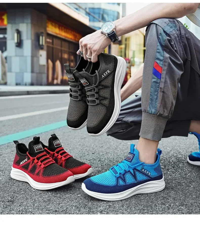 Men's Running Shoes Fashion Breathable Man Casual Sneakers Lightweight Shoe Comfortable Anti-slip Footwear sneakers for men