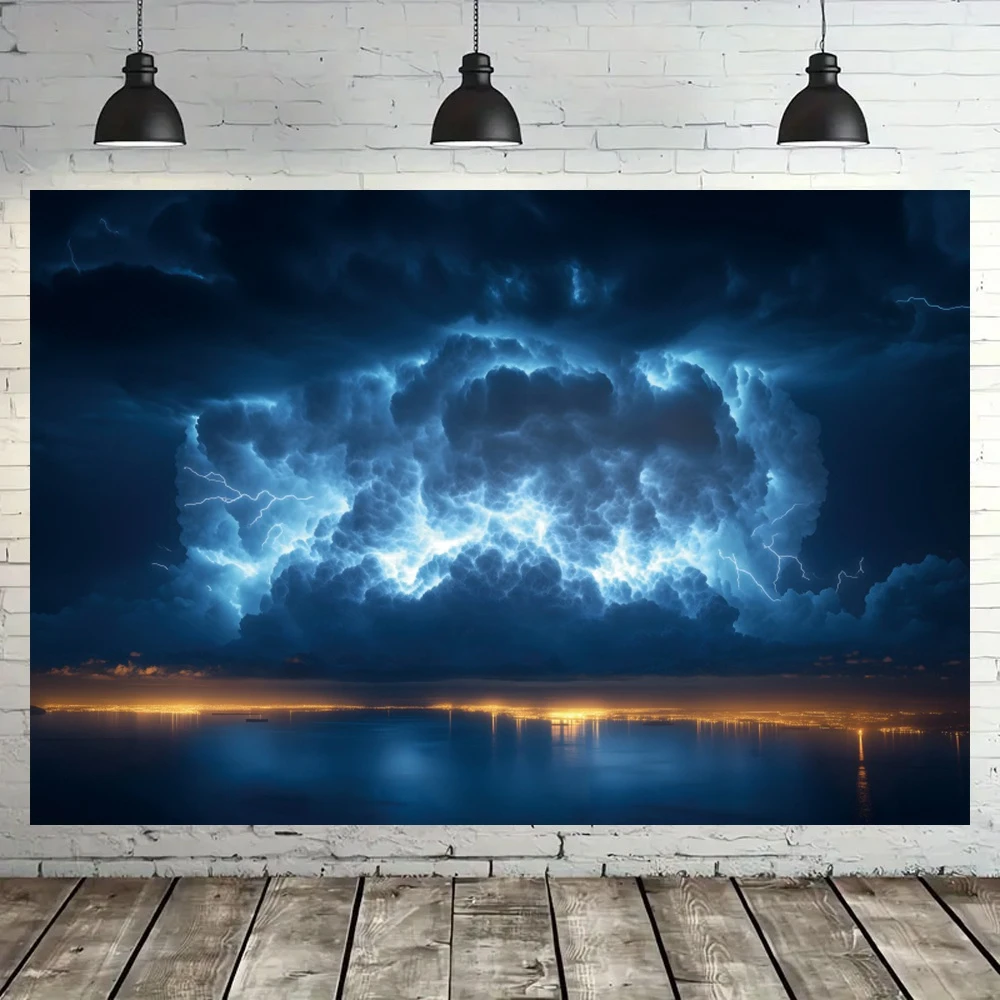 Sea Storm Sky Lightning Backdr - Photography Lightning 评论和价格