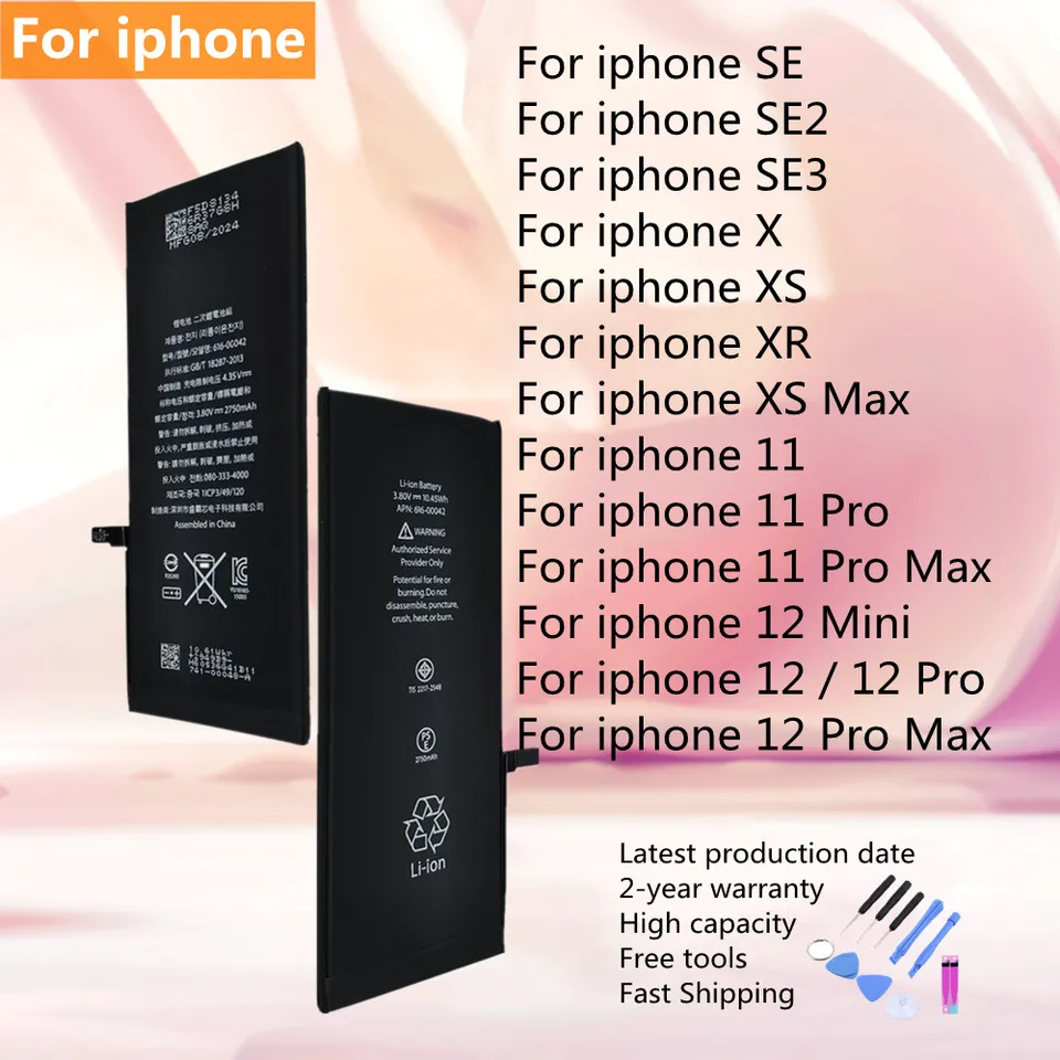 大容量バッテリー IP12 iPhone X SE SE2 SE3 11 Pro Max XS XR 12