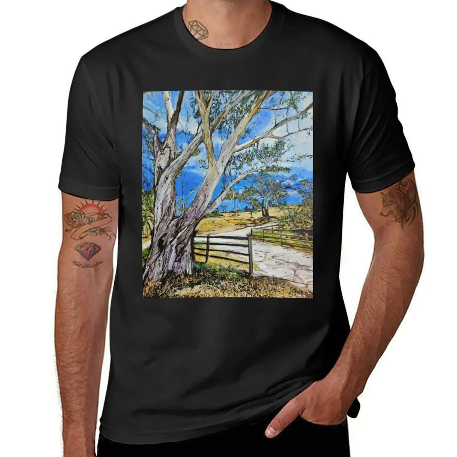 Country Gateway T-Shirt summer tops Aesthetic clothing mens vintage t shirts