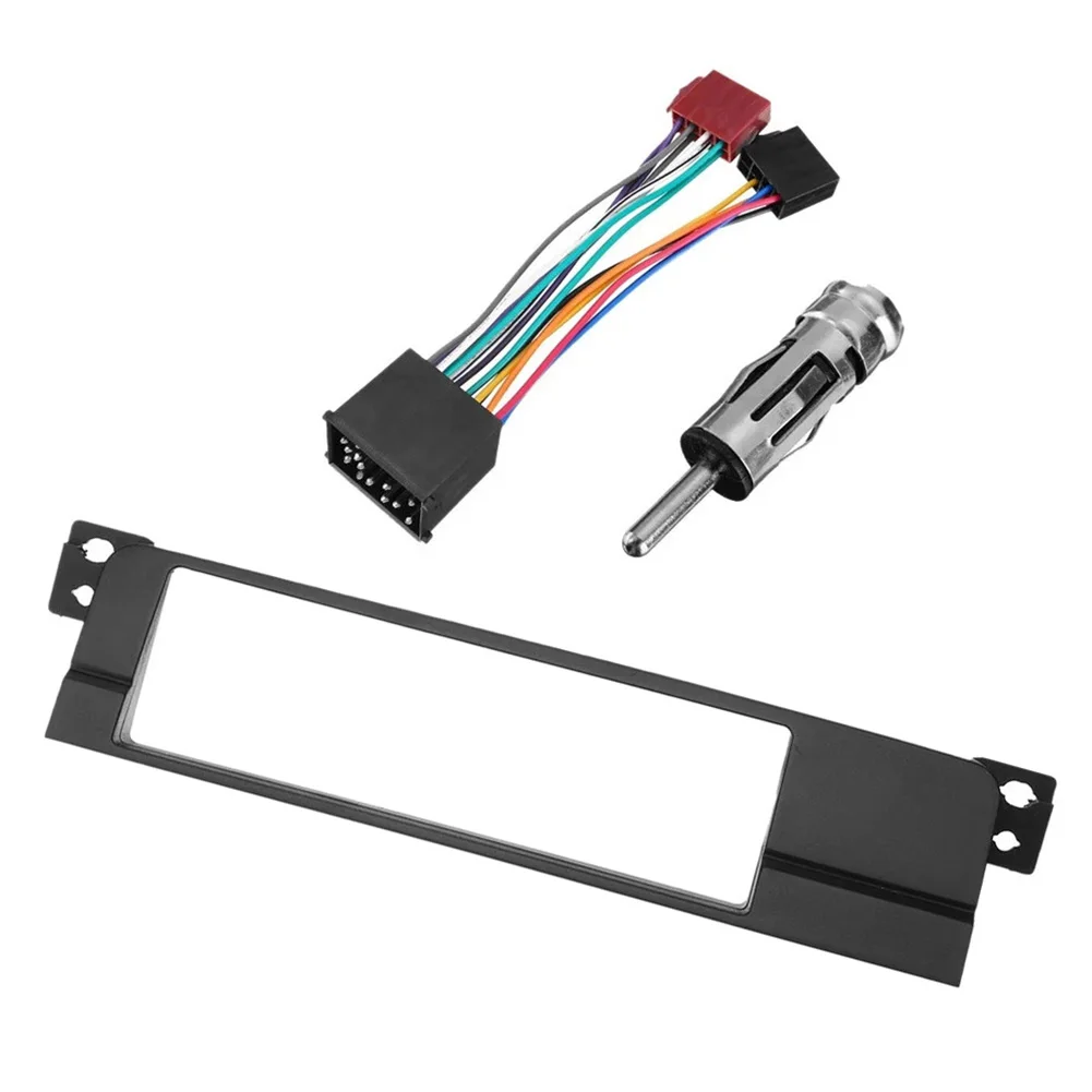 1 الدين راديو اللفافة لوح مهايئ مع الأسلاك تسخير لسيارات BMW 3 Series E46/45 1998-2005 DVD تعديل الإطار سلك الطاقة