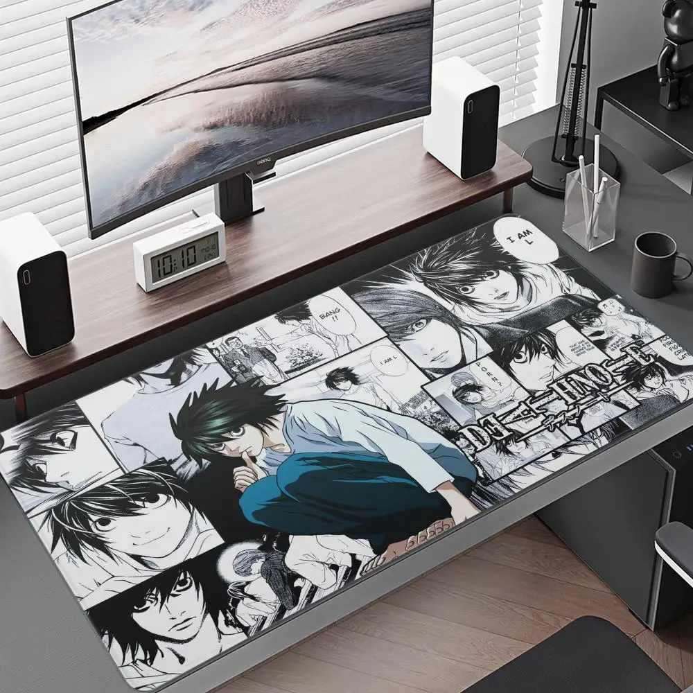 Death Note XL 700X300 Anime Mousepad HD Printing Computer Gamers Locking Lock Edge Mouse Pad XXL 900x400mm Keyboard PC Desk Pad