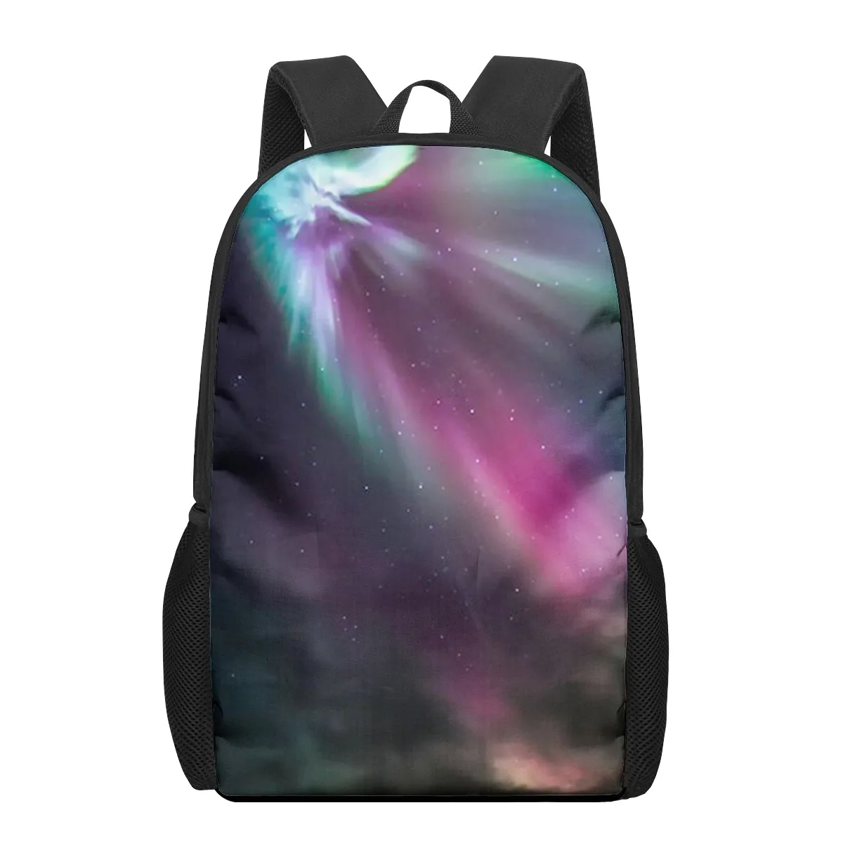 

Northern Lights Sky Kids School Bags 3D Book Bag Men 16 Inch Backpack For Teen Boy Kindergarten Children Large Capacity Backpack