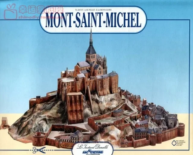 

DIY Handmade 3D Paper Model Building In Saint Michel Mountain France
