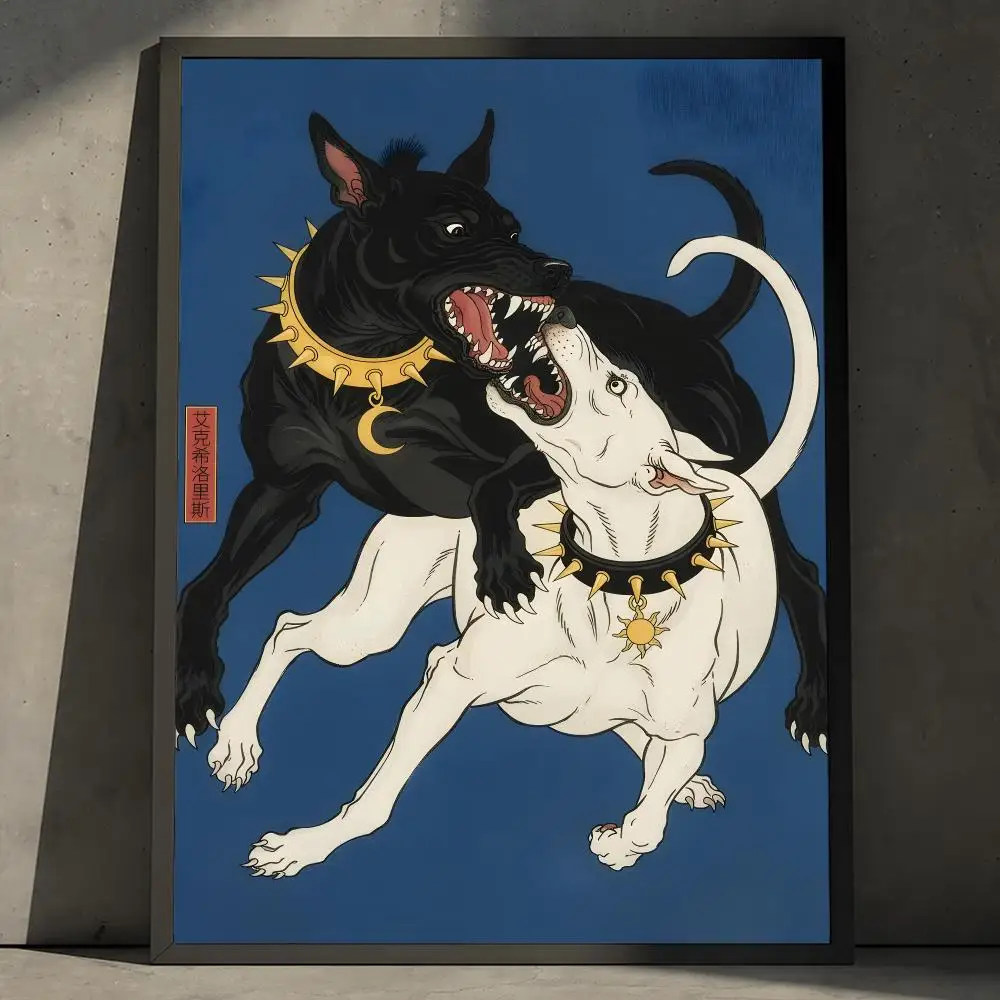 Ukiyoe ExSiloris Dark Japanisches Kunstposter, abnehmbares PP-Dekorationsposter, wasserabweisender Druck, für Wohnung, Wohnheim, Büro, Café, Geschenk – Detail 17