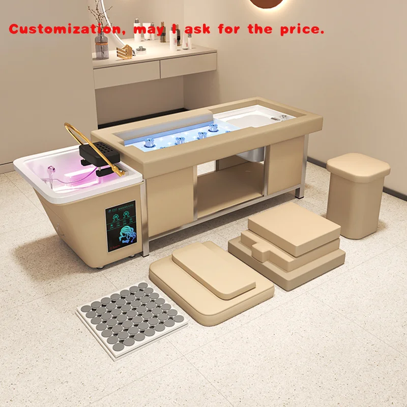 

custom.Multifunctional Pedicure and Moxibustion Shampoo Bed with Customizable Color Physical Therapy Shop