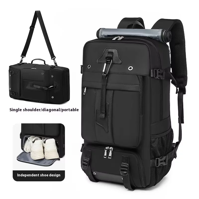 

55L Large Capacity Travel Bag For Men 15.6 Inch Laptop Suitcase Backpack Multi-function Waterproof Backpack Outdoor Camping Bags