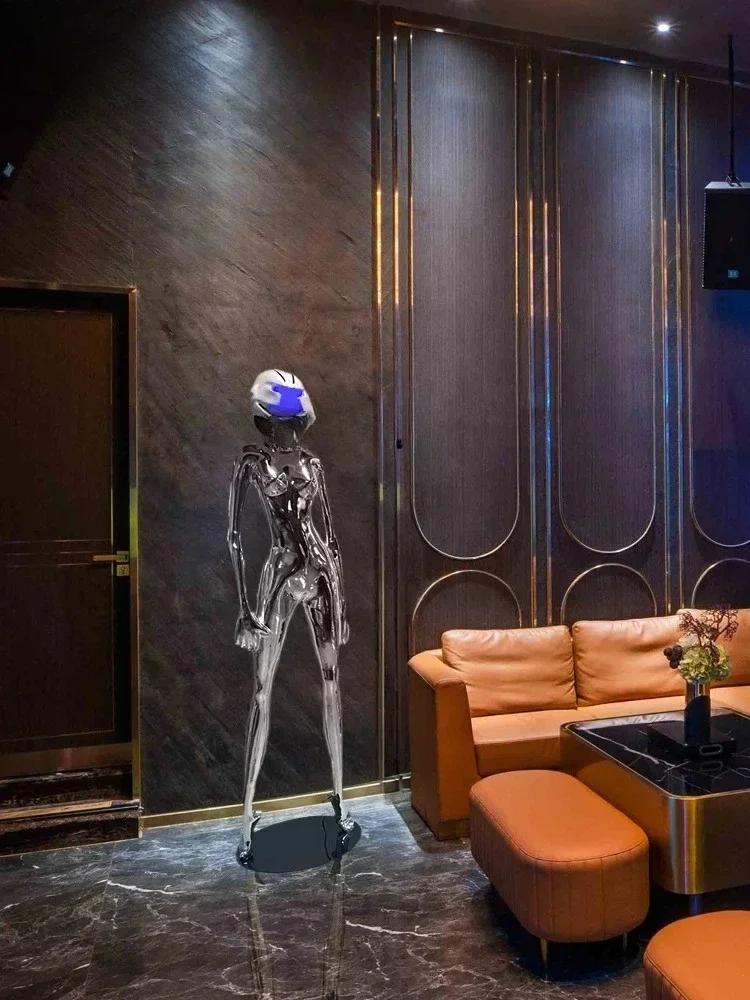 Empty mountain base ornament luminous and sexy, punk style sculpture bar night KTV decoration floor ornament