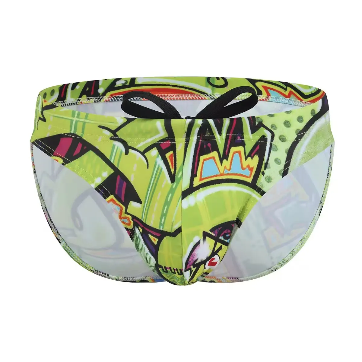 Men's triangle sexy low waisted white swimming narrow edge beach hot spring swim pants 2425